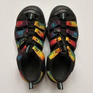 Keen Womens Size 8 Newport Rainbow Tie Dye Active Athletic Hiking Water Sandals